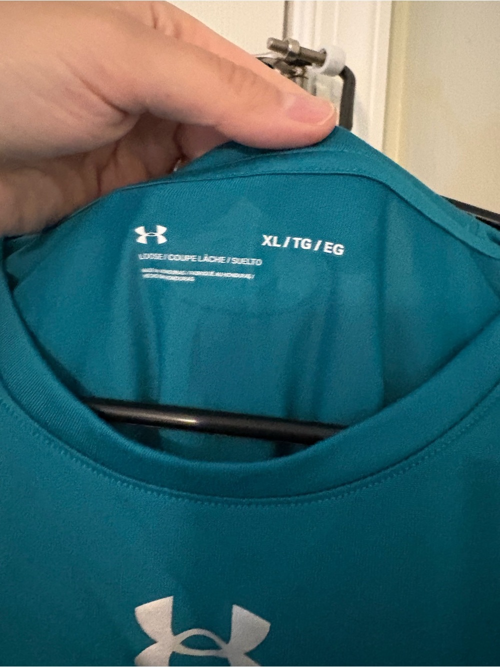 Under Armour Teal Performance Short Sleeve Athletic Tee - Picture 2 of 3